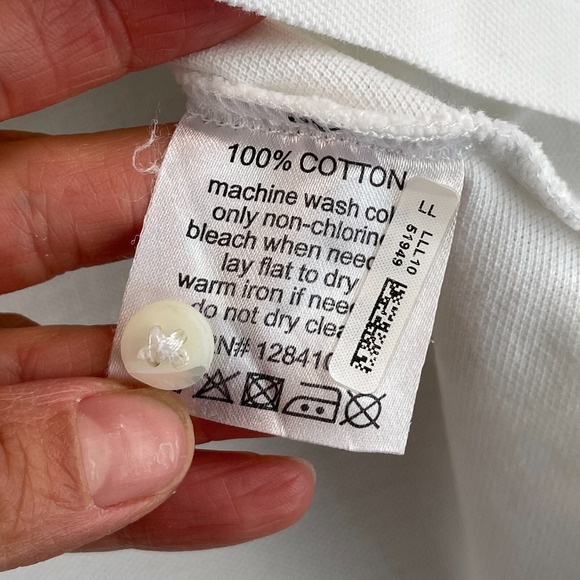Sid Mashburn Pique Polo Shirt Men Medium White Peruvian Pima Golf Short Sleeve - Picture 9 of 9